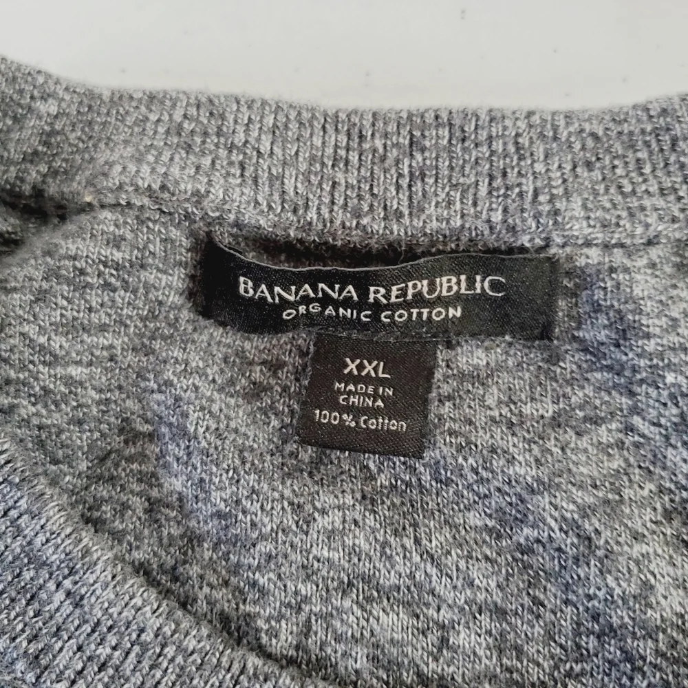 Banana Republic Men's Organic Cotton Sweater XXL Long Sleeve‎ Soft Knit Pullover